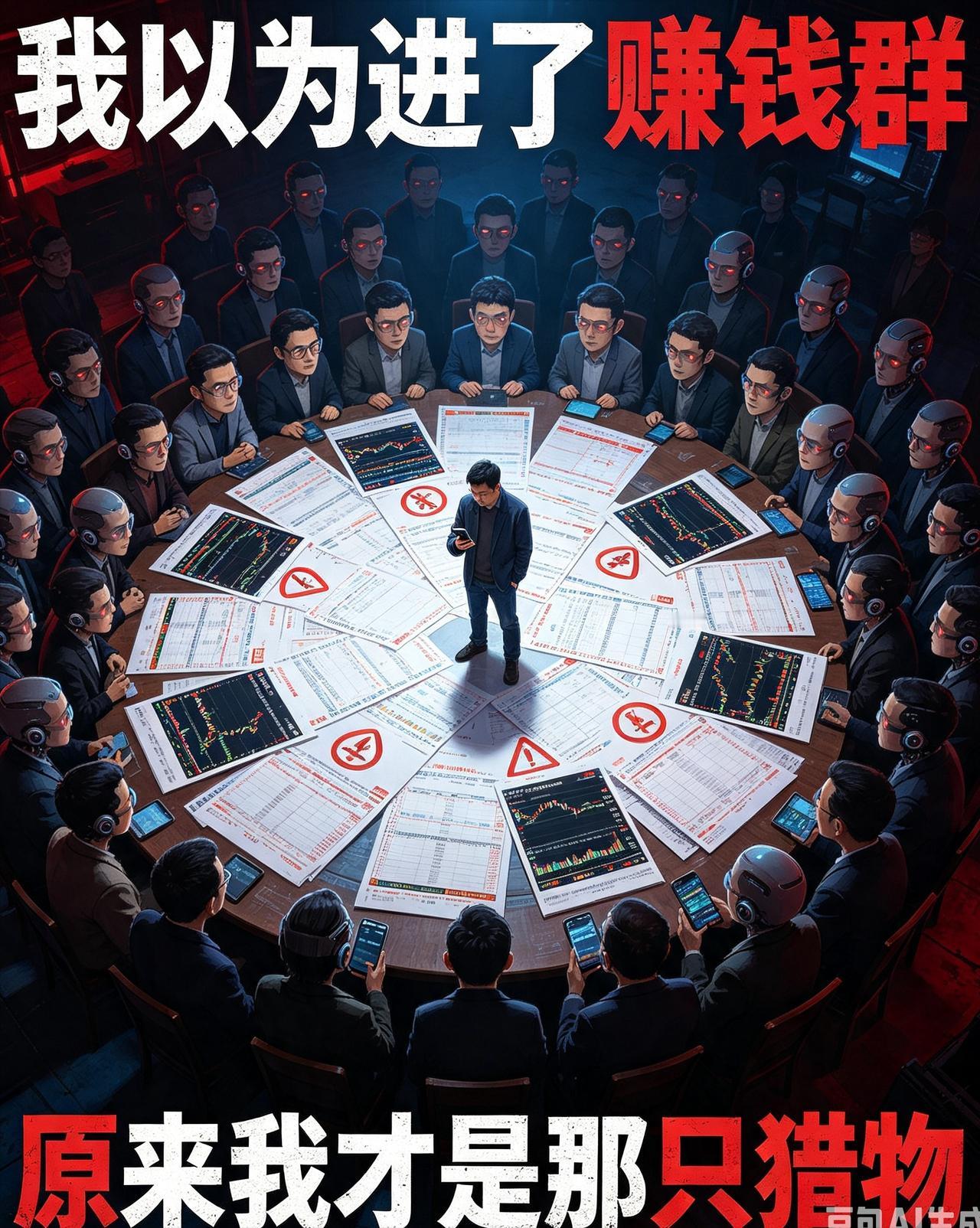 2724人的炒股群除了自己全是托

今天彻底三观炸裂，终于揭穿了炒股群最细思极恐