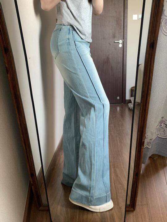 158/110微胖梨形买到超满意的微喇牛仔裤🥰