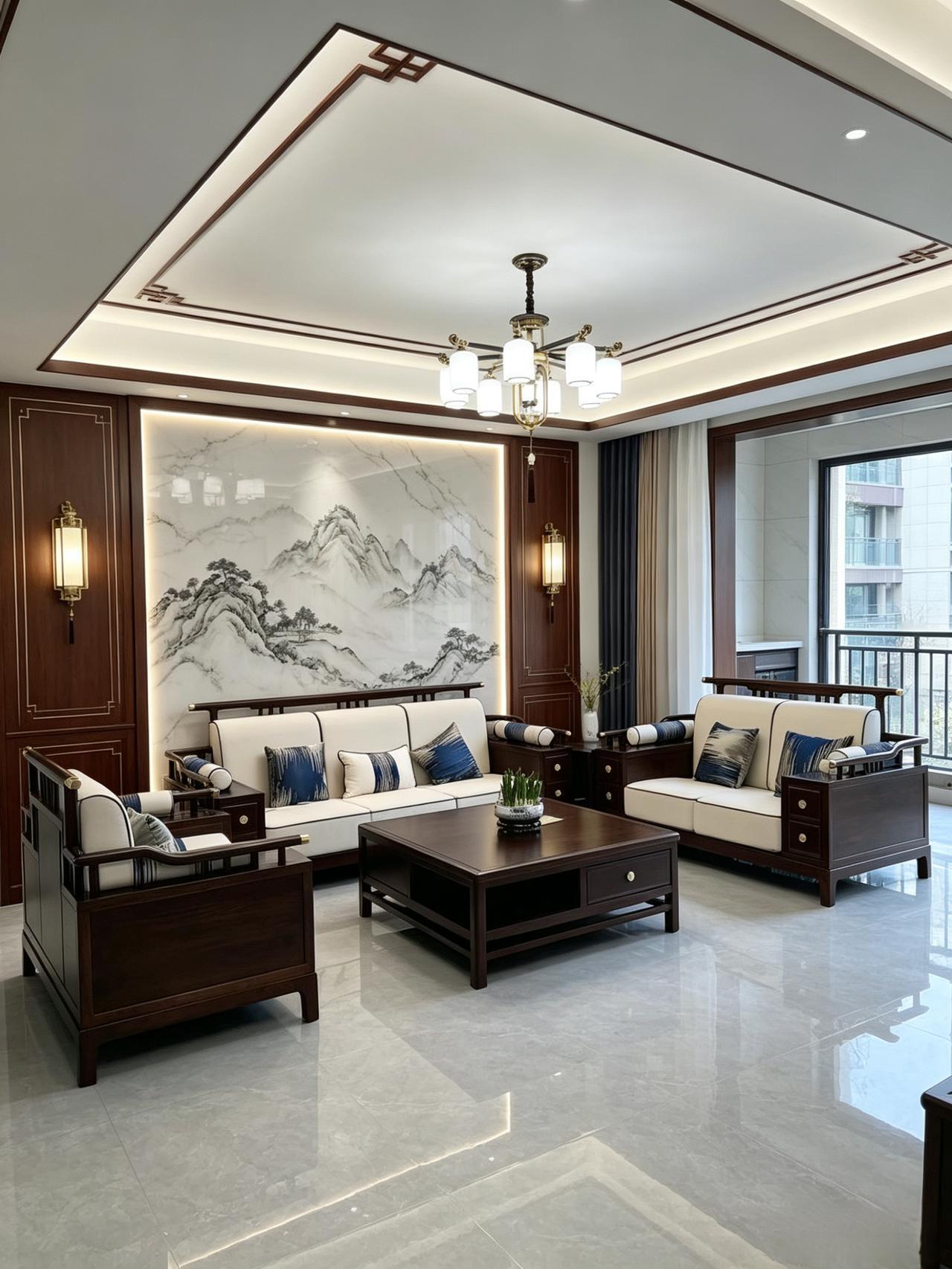 新中式家具 新中式风格沙发 全屋定制家具 客厅搭配 新中式沙发推荐