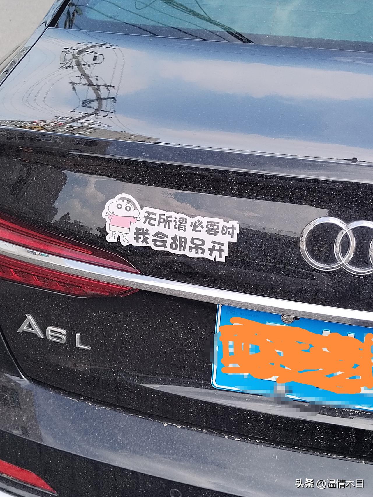 挺好奇的，这司机什么情况下才会胡吊开？
看到车贴就觉出司机有意思的个性，我敢说，