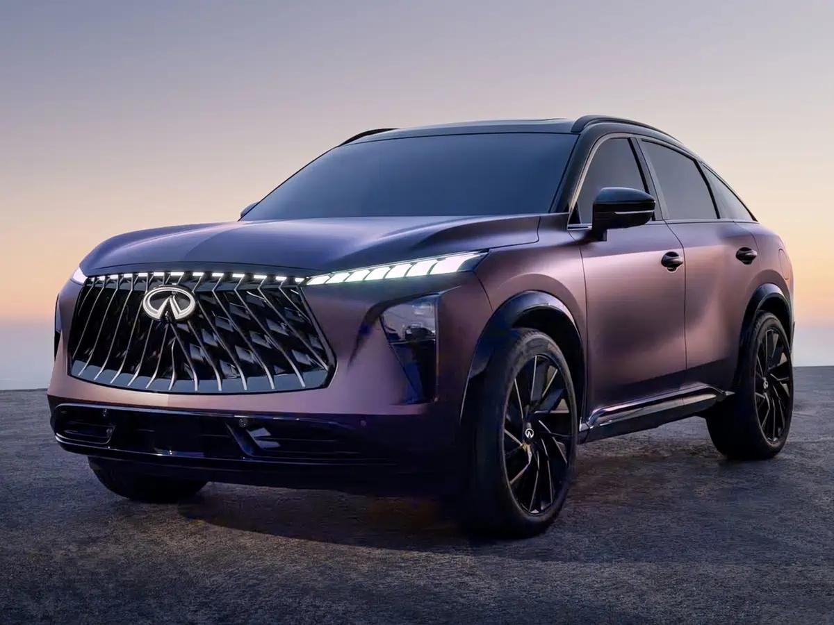 英菲尼迪QX65 预计在3月26日首发亮相 独特渐变车漆
 
外观，预计跟概念车