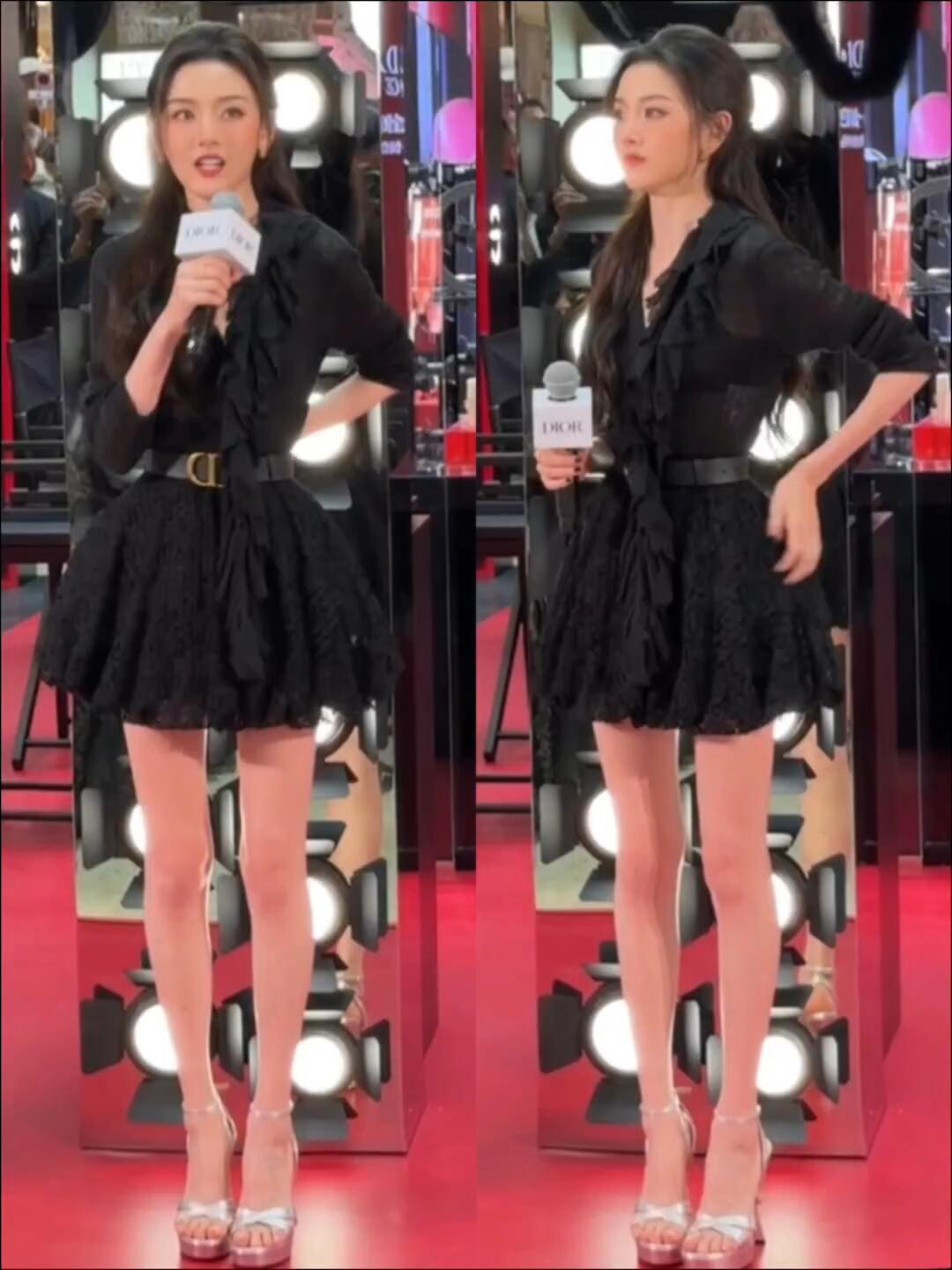 是不是每天这样走一会就能拥有这么美的腿[微笑]宋祖儿的腿 ​​​