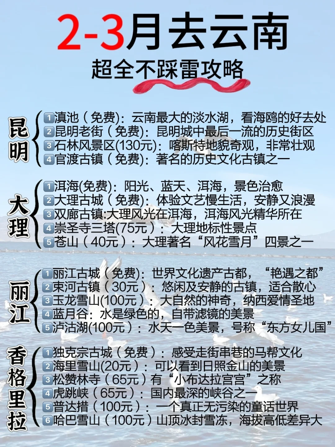 终于有人把云南旅游攻略说明白了❗云南旅行