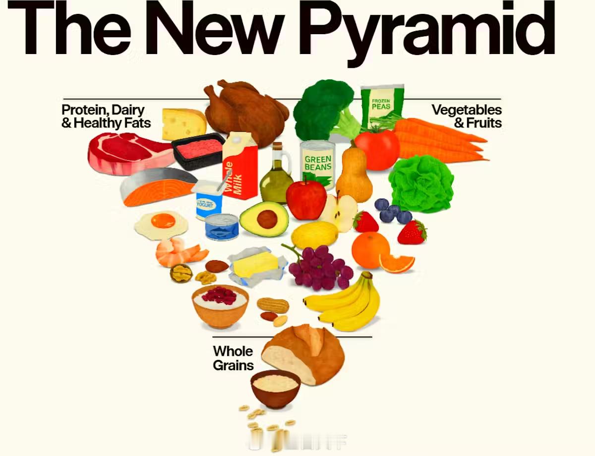 川普卫生部长颁发的膳食指南和食物金字塔重大调整被质疑科学性 美国政府在最新发布的