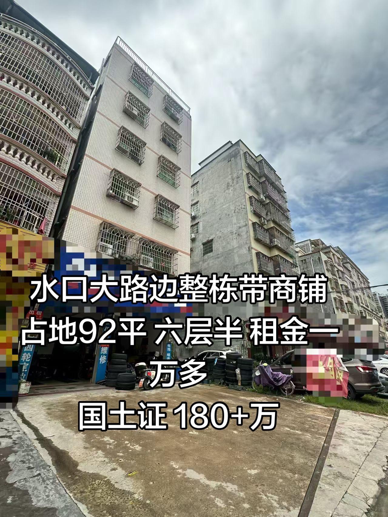 水口整栋靓房，带商铺，租金一万多