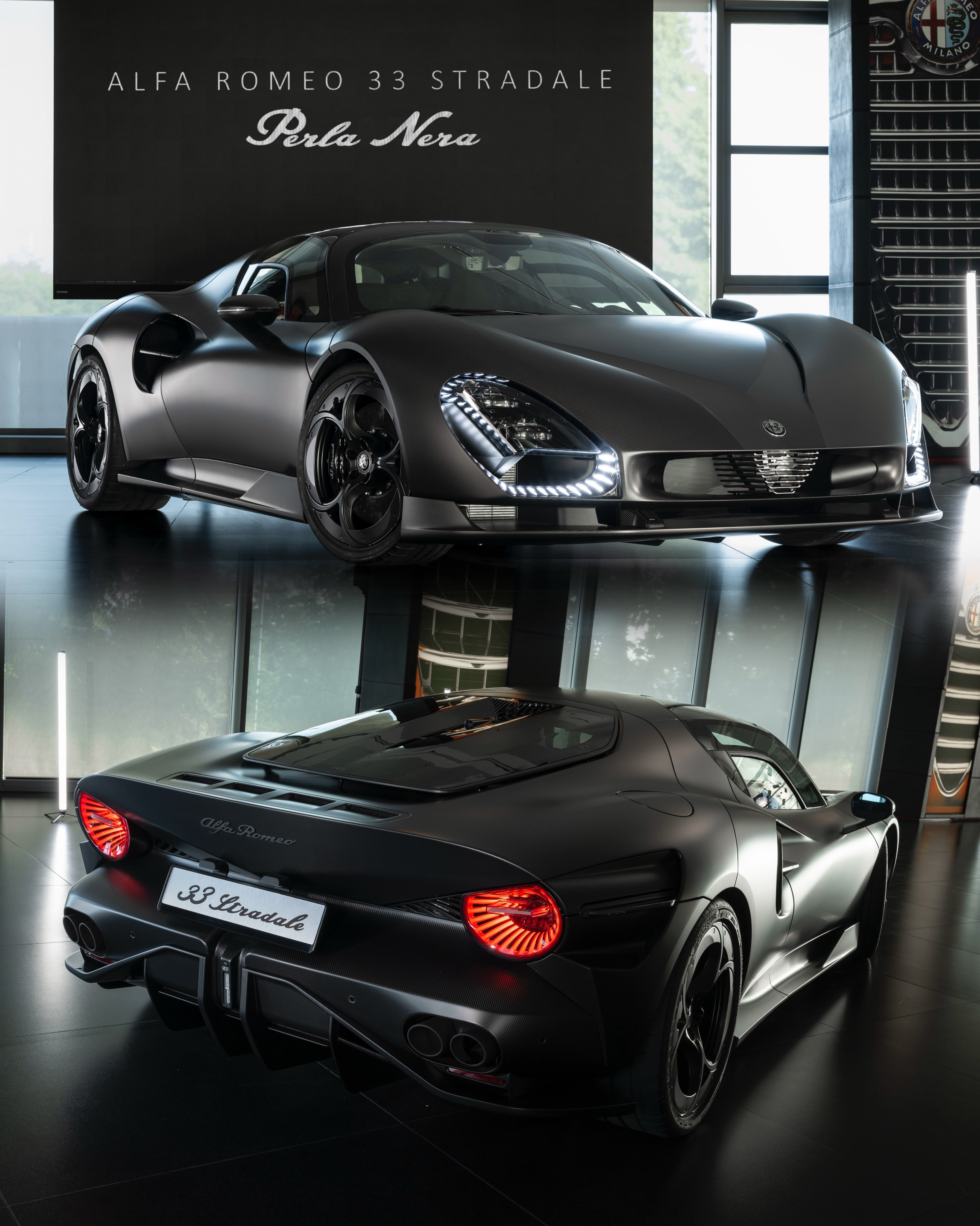 一天一张文艺照 🖤🖤🖤阿尔法罗密欧33 Stradale Perla Ne