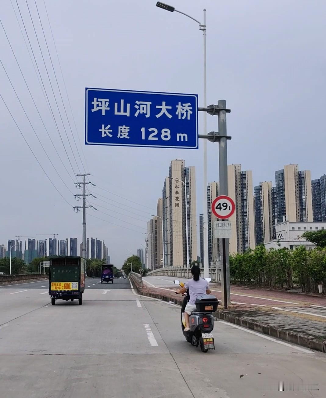 大亚湾坪山河上五桥盼定名！
       坪山河上游是深圳，下游穿城流入大亚湾，