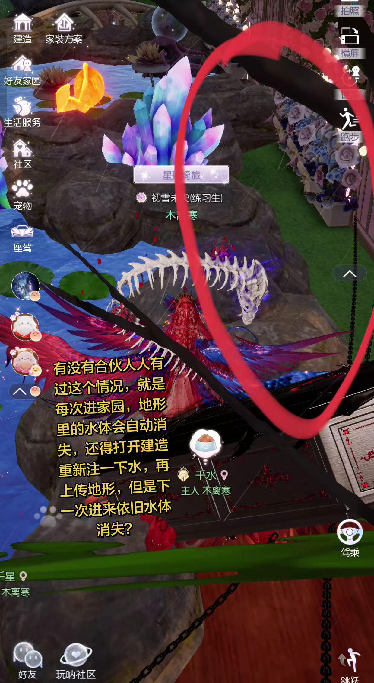 有没有合伙人知道这个是不是bug？家园水体消失术