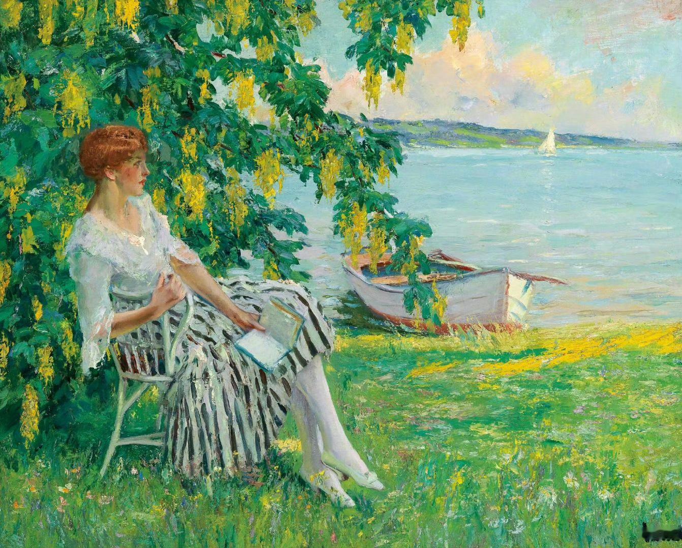印象派画家Edward Cucuel的作品艺术达人夏日企画