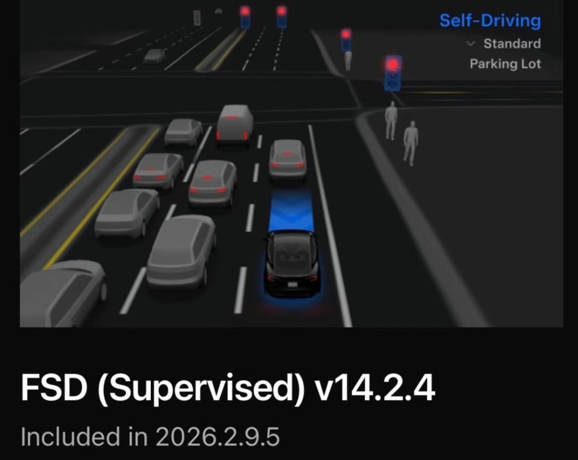 特斯拉 4月8日，特斯拉正式在海外 OTA 推送的 2026.2.9.6 车机软