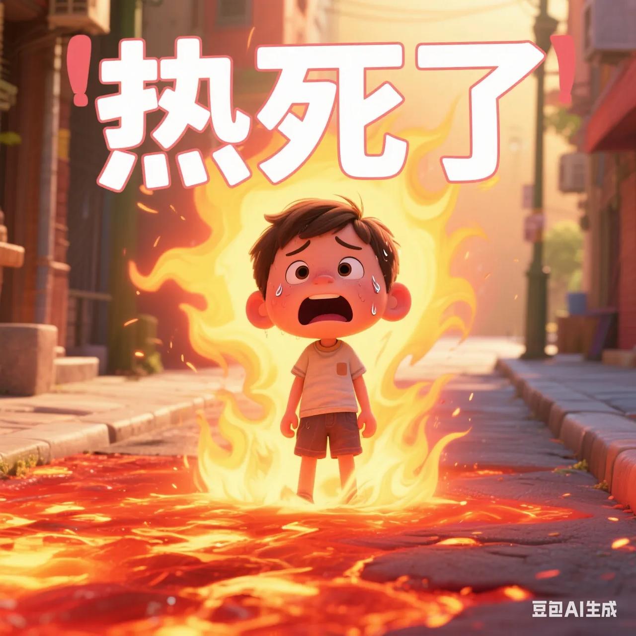 热🥵死我啦！
想想环卫工人师傅
想想建筑工人师傅
我瞬间能坚持了
这叫自我调