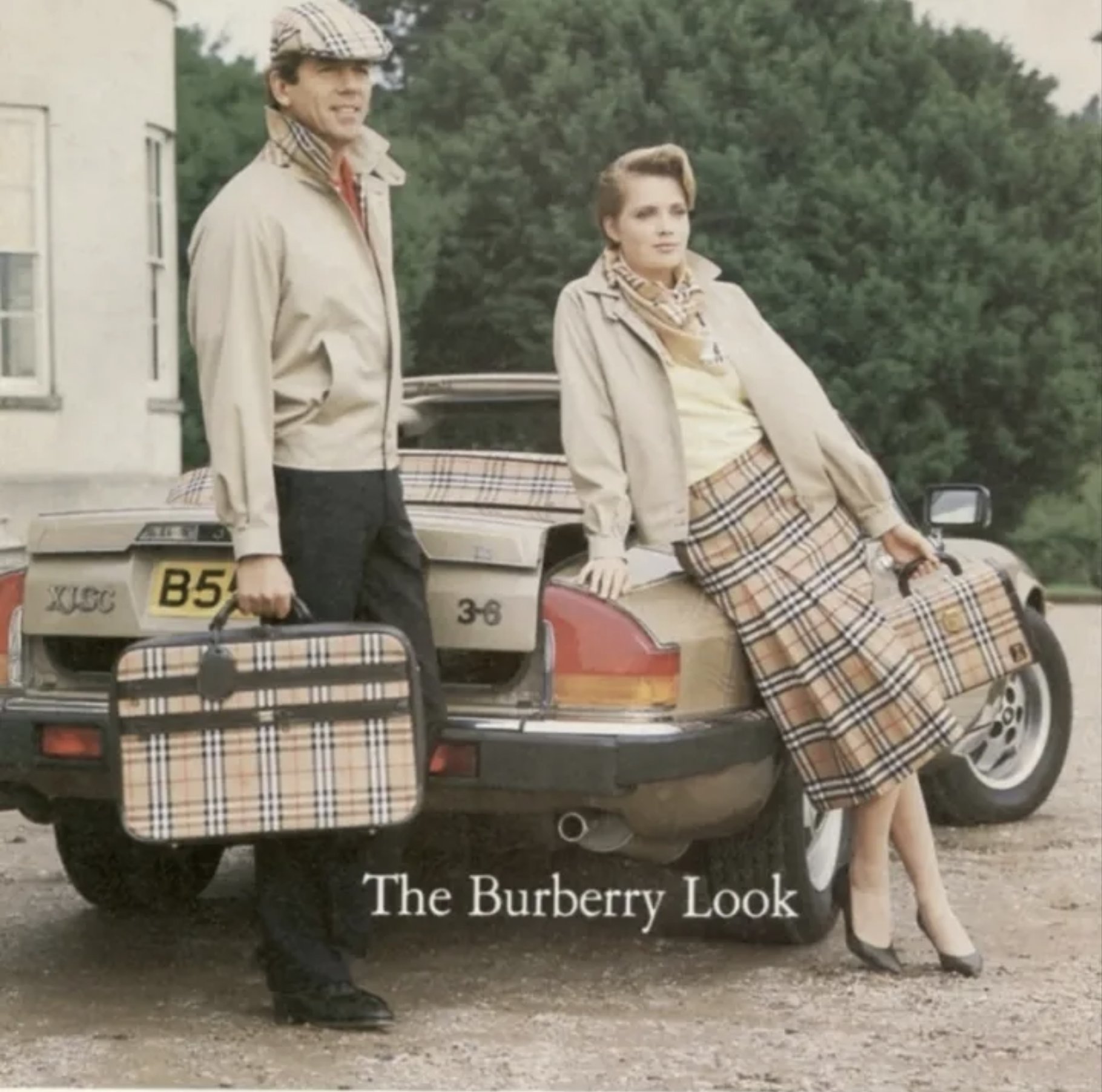 the Burberry look with Jaguar XJS 