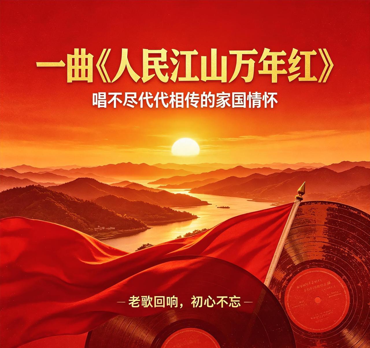 再次听到《人民江山万年红》，很多人心里都会涌起一股难以言说的热流。
 
这首歌没