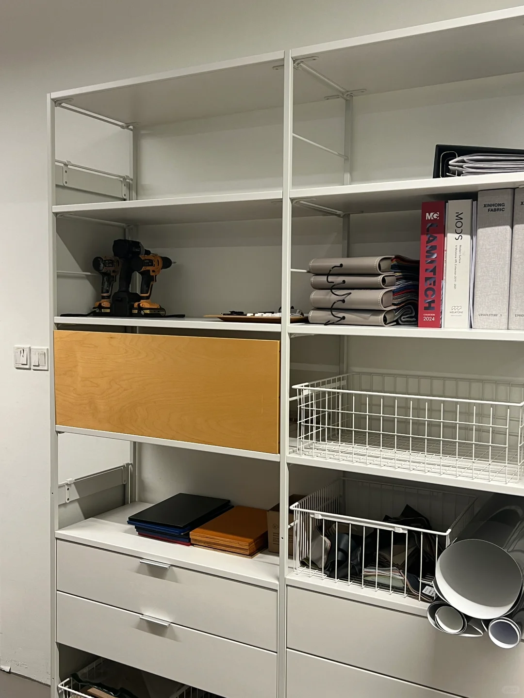 新做的落地置物架系列