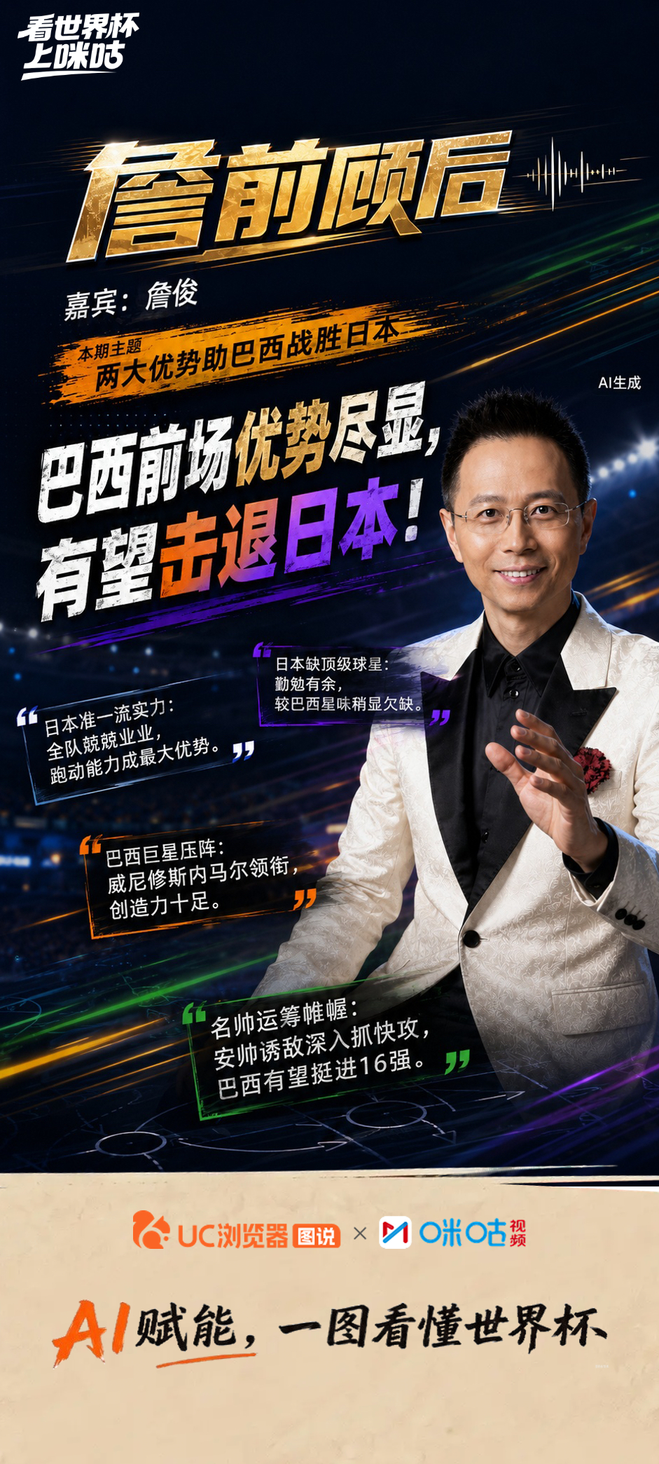 《詹前顾后》第12期精彩回顾：🎙️复盘西班牙、葡萄牙小组赛历程：葡萄牙跑动不足