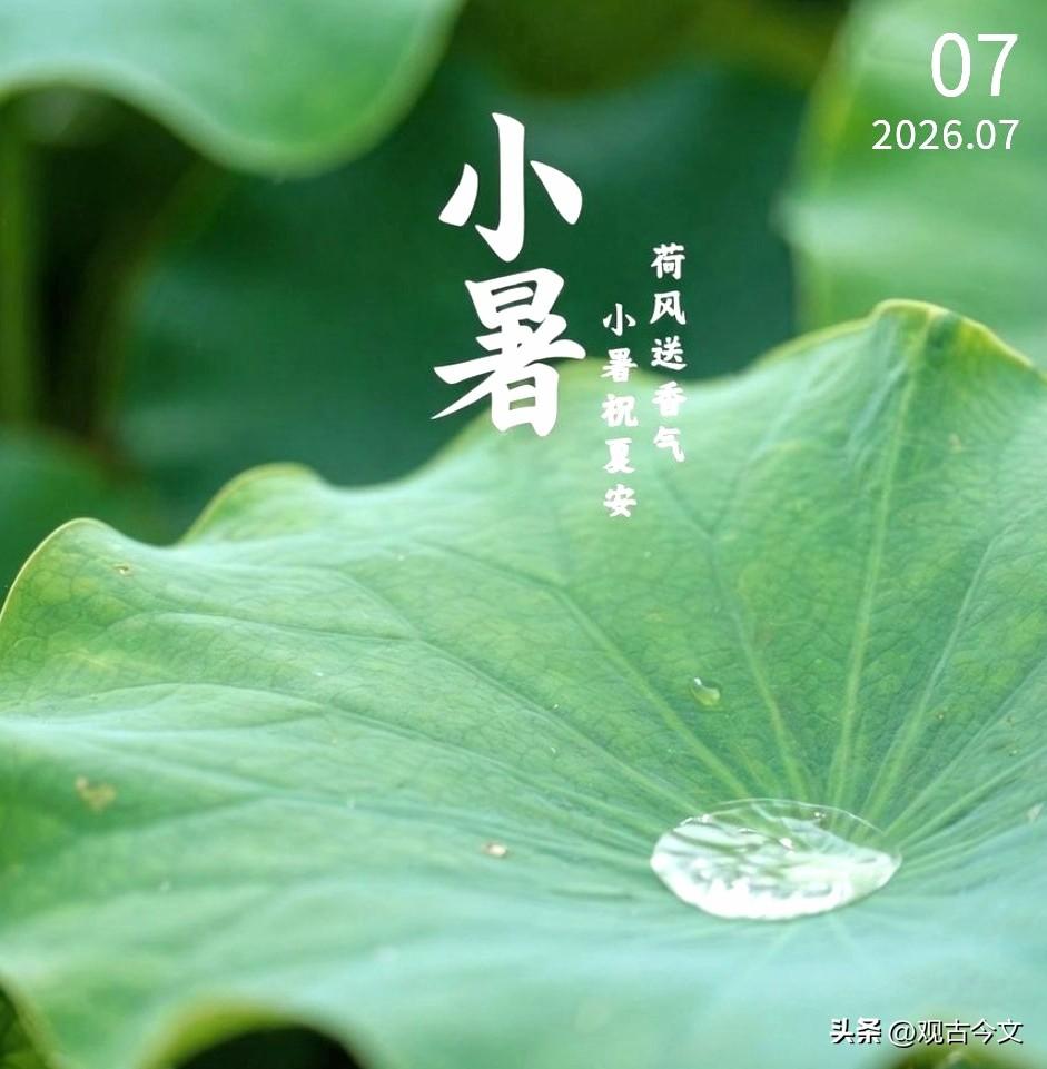 小暑安康
小暑至，盛夏始
清风入怀，心静自然凉
愿你安然度夏，岁岁长安