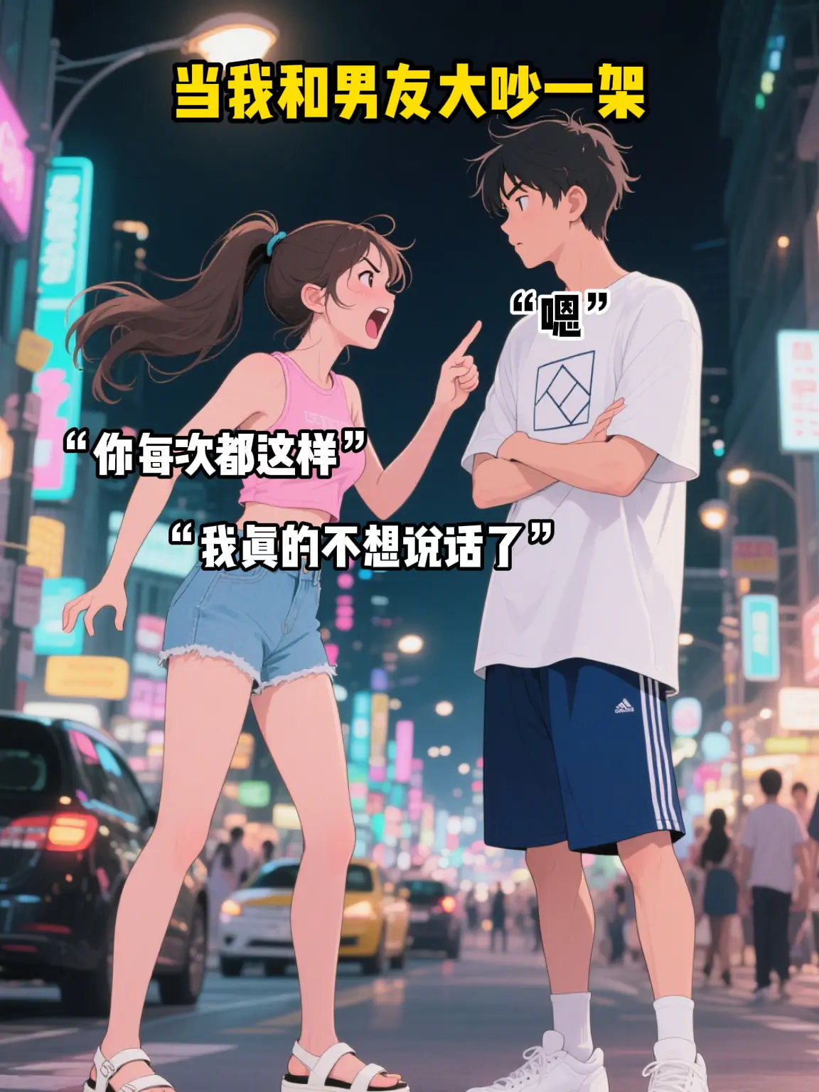 吵架是两个人一起解决问题。而不是两个人被问题解决