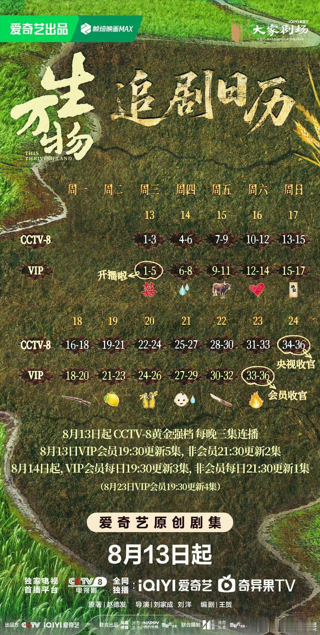 生万物今晚开播生万物连更杨幂，欧豪新剧《生万物》连更11天不断更！生万物不断更 