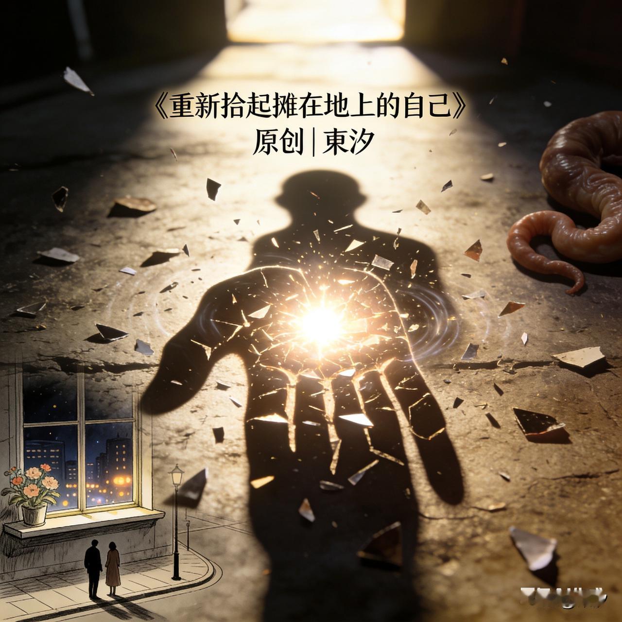 《重新拾起摊在地上的自己》
原创 | 東汐

所有的我摊放在地上
等每一次灵感来