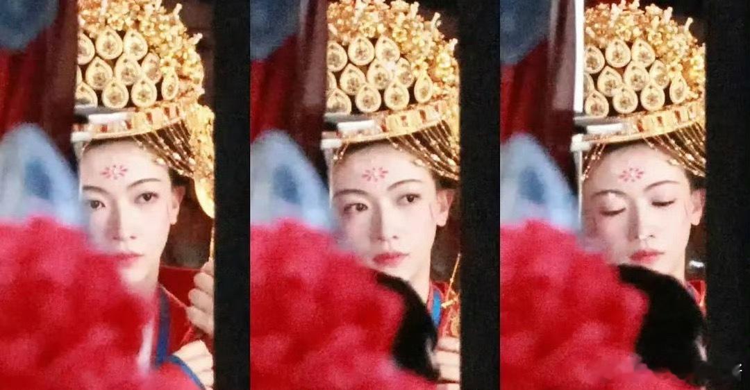 吴谨言《江山为聘》婚服路透，看起来是违章建筑吗 ​​​