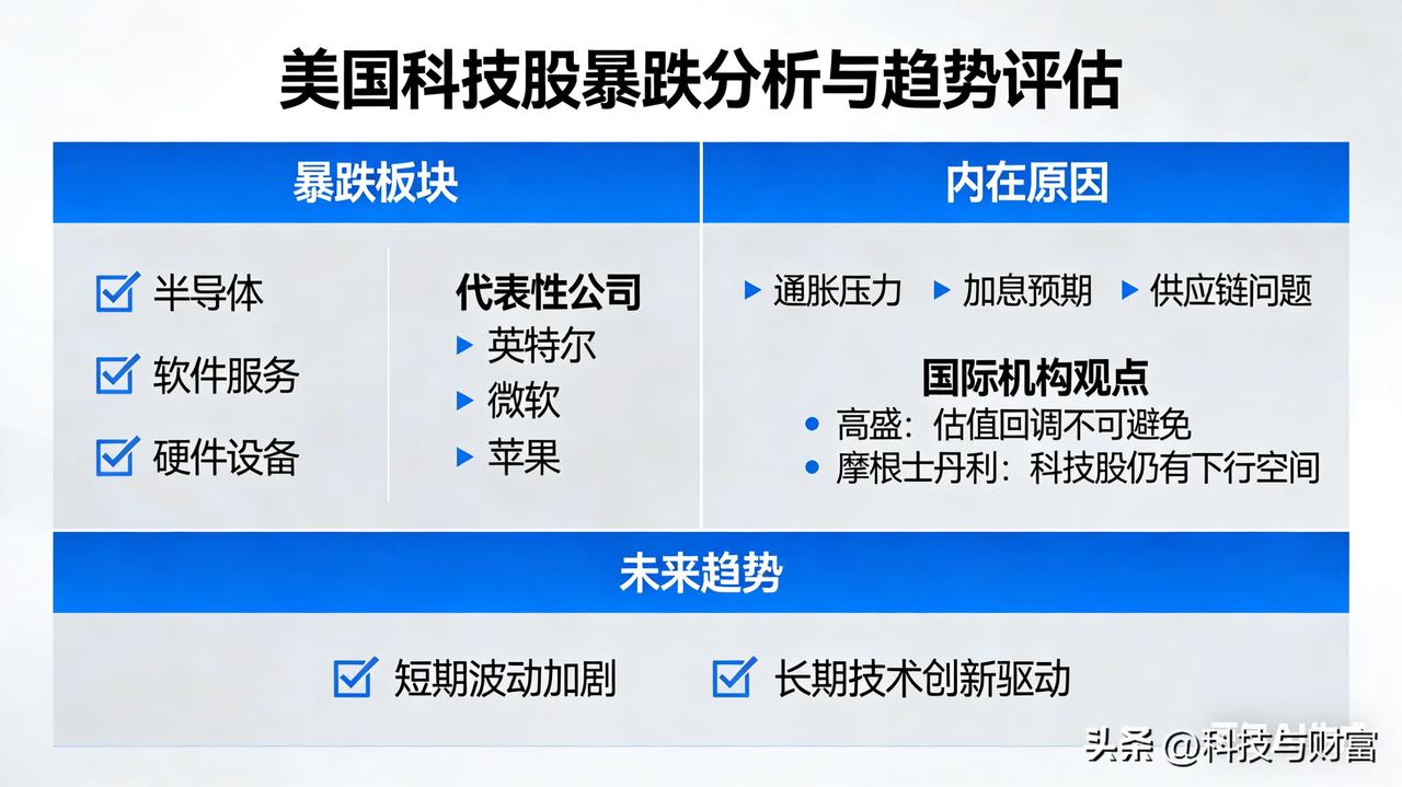 美国科技跌幅是否波及中国？美国科技股暴跌深度分析与简报

一、暴跌板块与代表性公