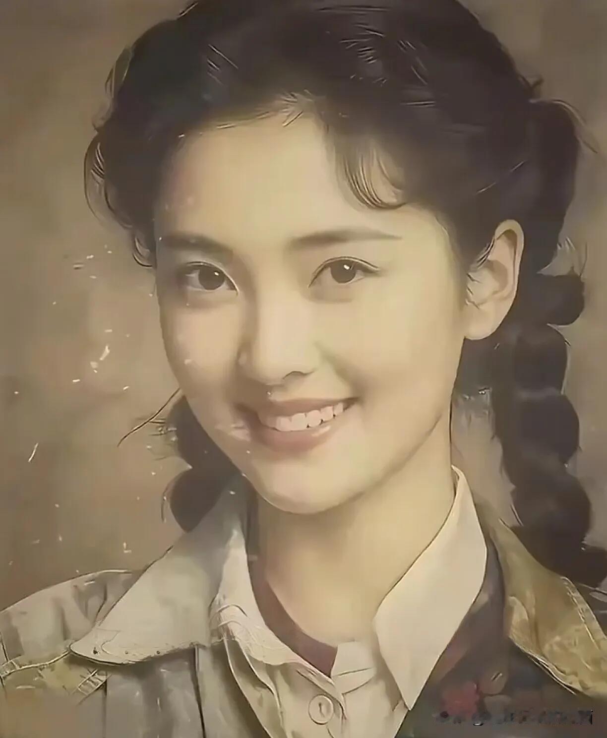 这才是真正的第一美女，就算是景甜和朱琳来了，也没有她好看。九十年代的漂亮女孩长的