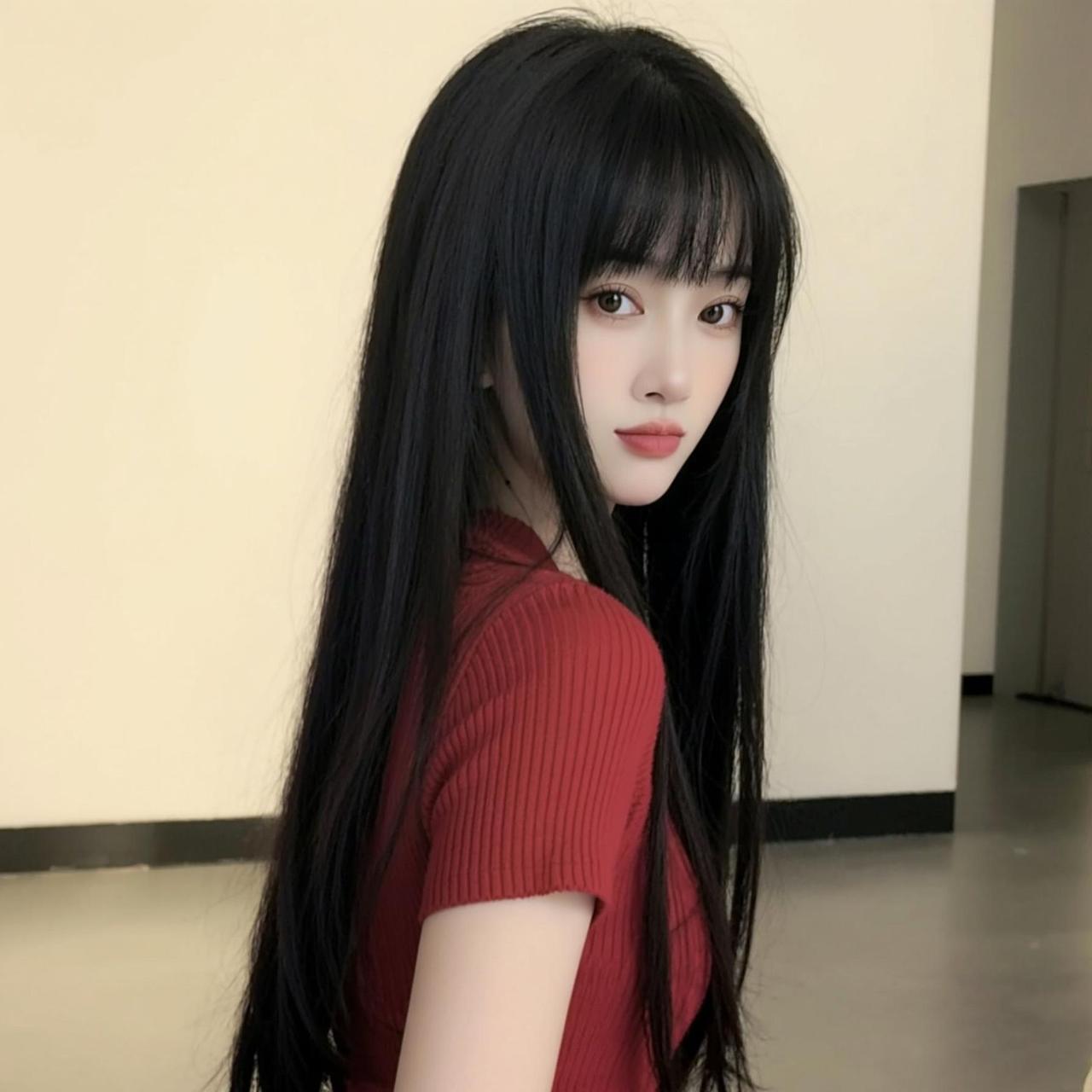 AI黑长直人像 抖音ai创作 抖音玩法合伙人计划。