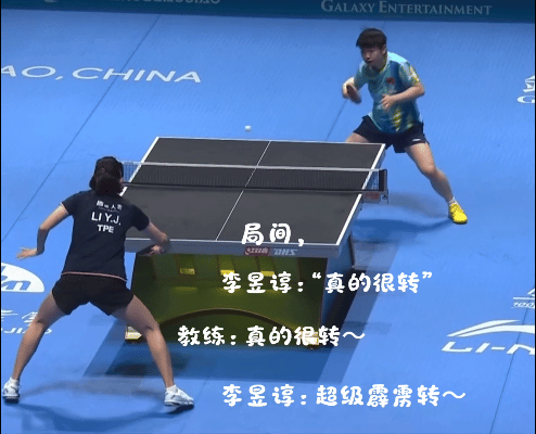李昱谆直呼孙颖莎的球“超级霹雳转”

澳门世界杯，孙颖莎首轮对战中国台北选手李昱