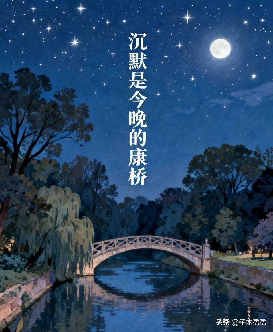 沉默是今晚的康桥
……
如果，夏虫的冰语
是月亮的倾诉
沉默
是今晚的夜色

每