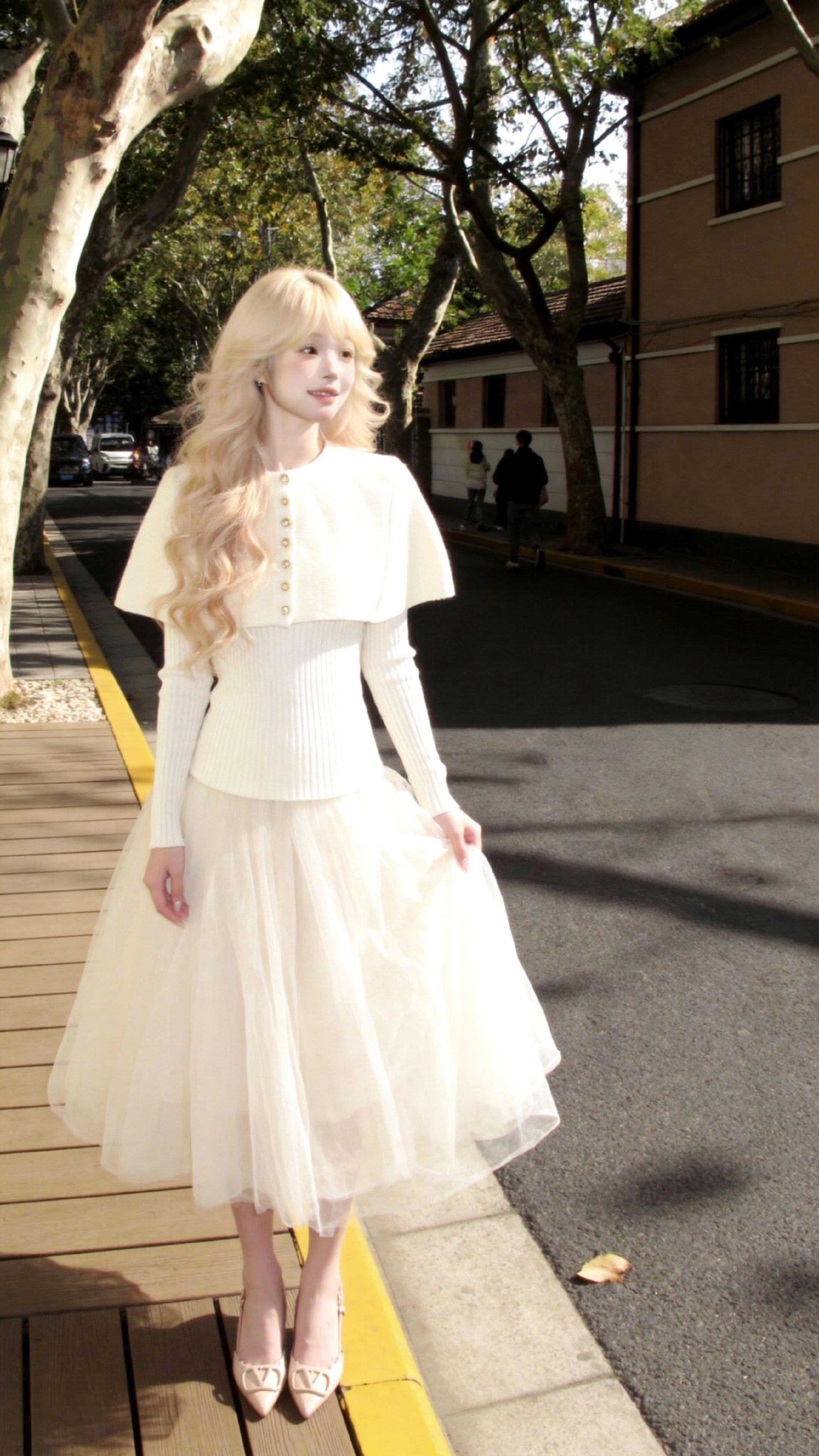 很温柔系的裙子。