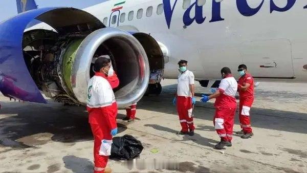 【发动机又吃人 机务大哥-1】7月2日，瓦雷什航空一架737-500（EP-VA