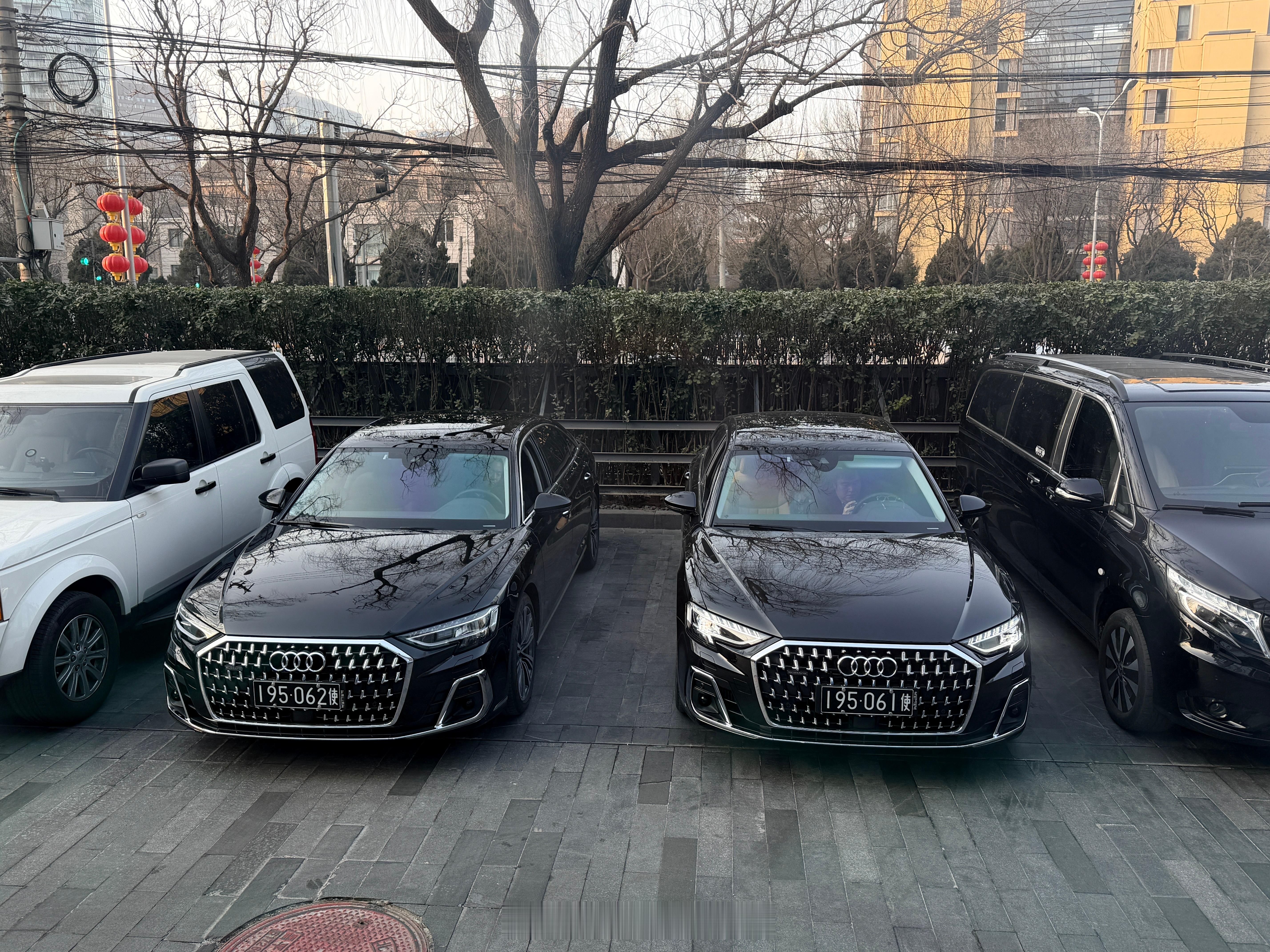 北京四季酒店门口的奥迪，真压得住场面 北京·北京四季酒店