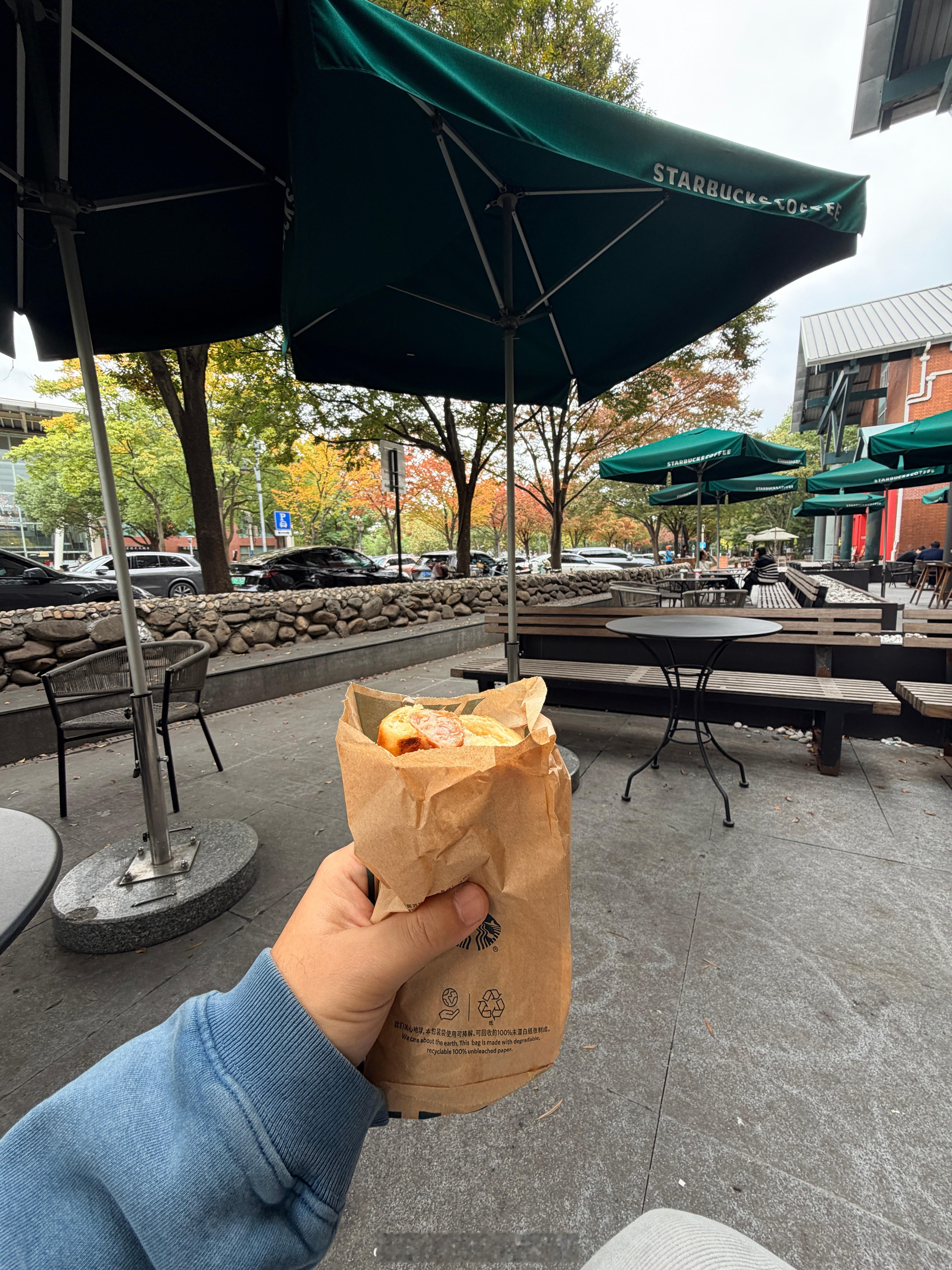 上海的秋天还挺舒服的，中午凑合一下，思考一下选题。 