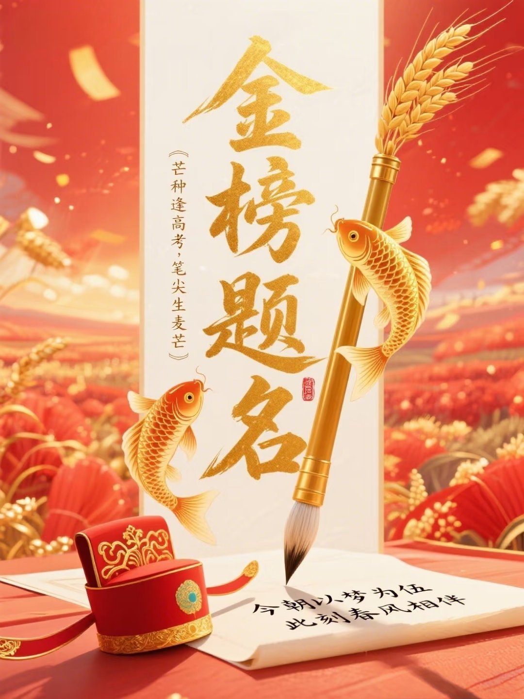 2026年高考文案帮你们准备好了，直接拿去用1. 笔锋所至，梦想开花；金榜题名，