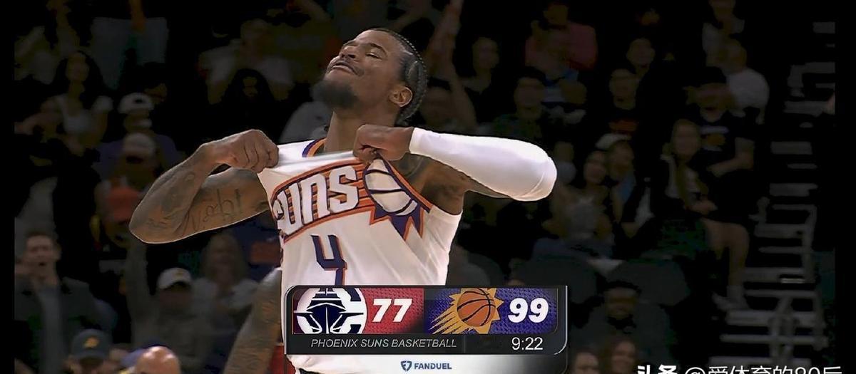 杰伦·格林复出就炸了，29分，命中率直接拉满。
太阳没把他当新人，他也没把太阳当