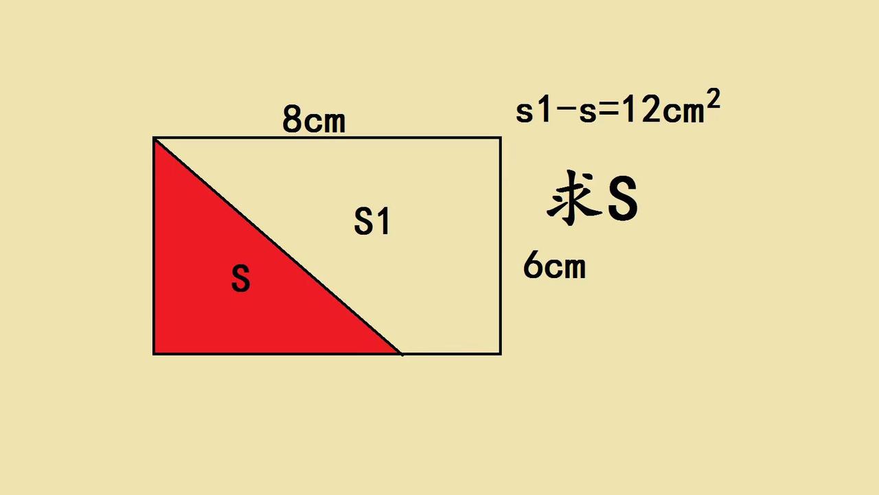 小学几何难题。一道经典几何题，巧用整体法轻松破局✨ 不少小学生遇到面积差值题型就