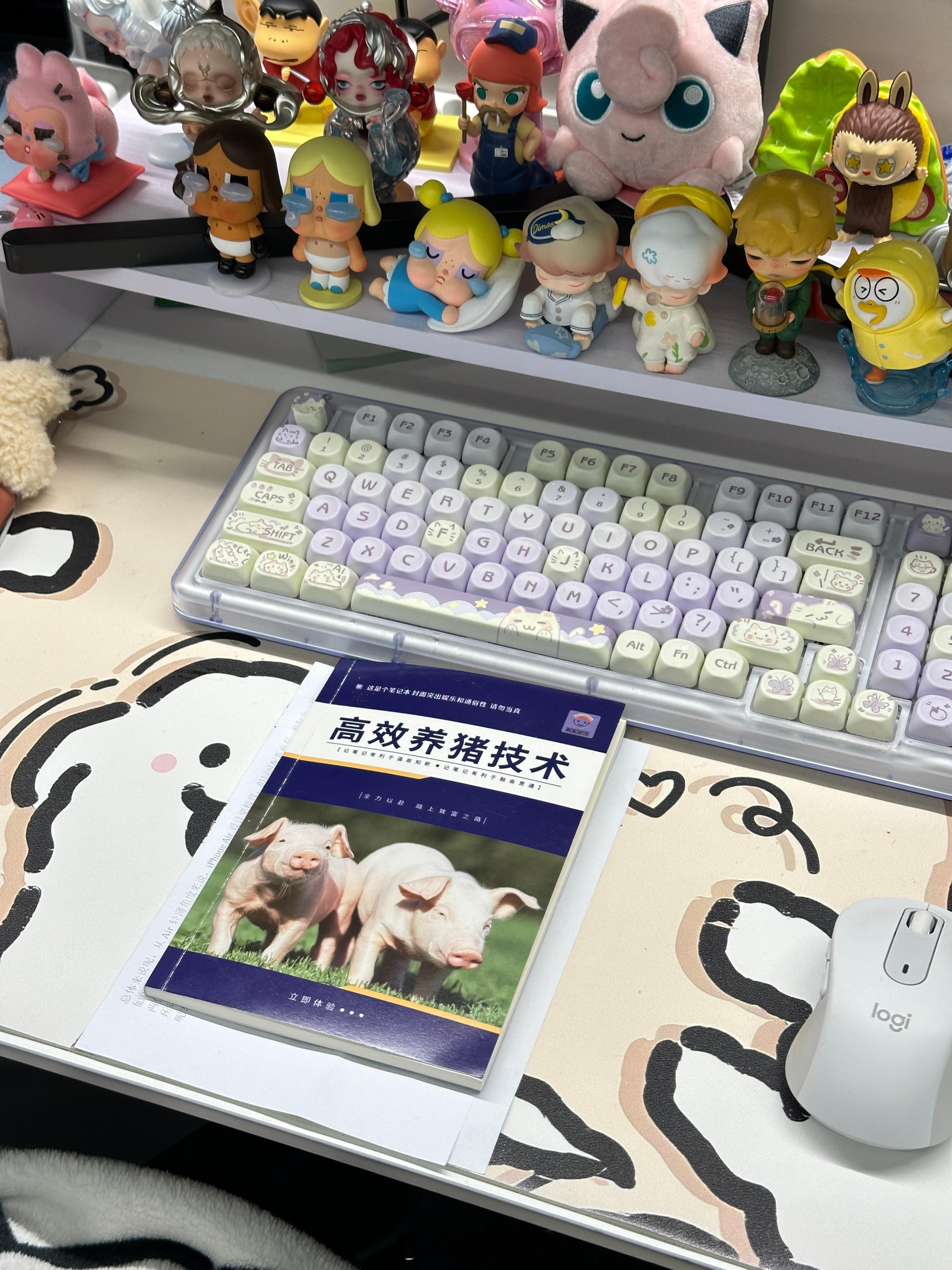 原来同事看着是在上班其实背着我们在学养猪技术