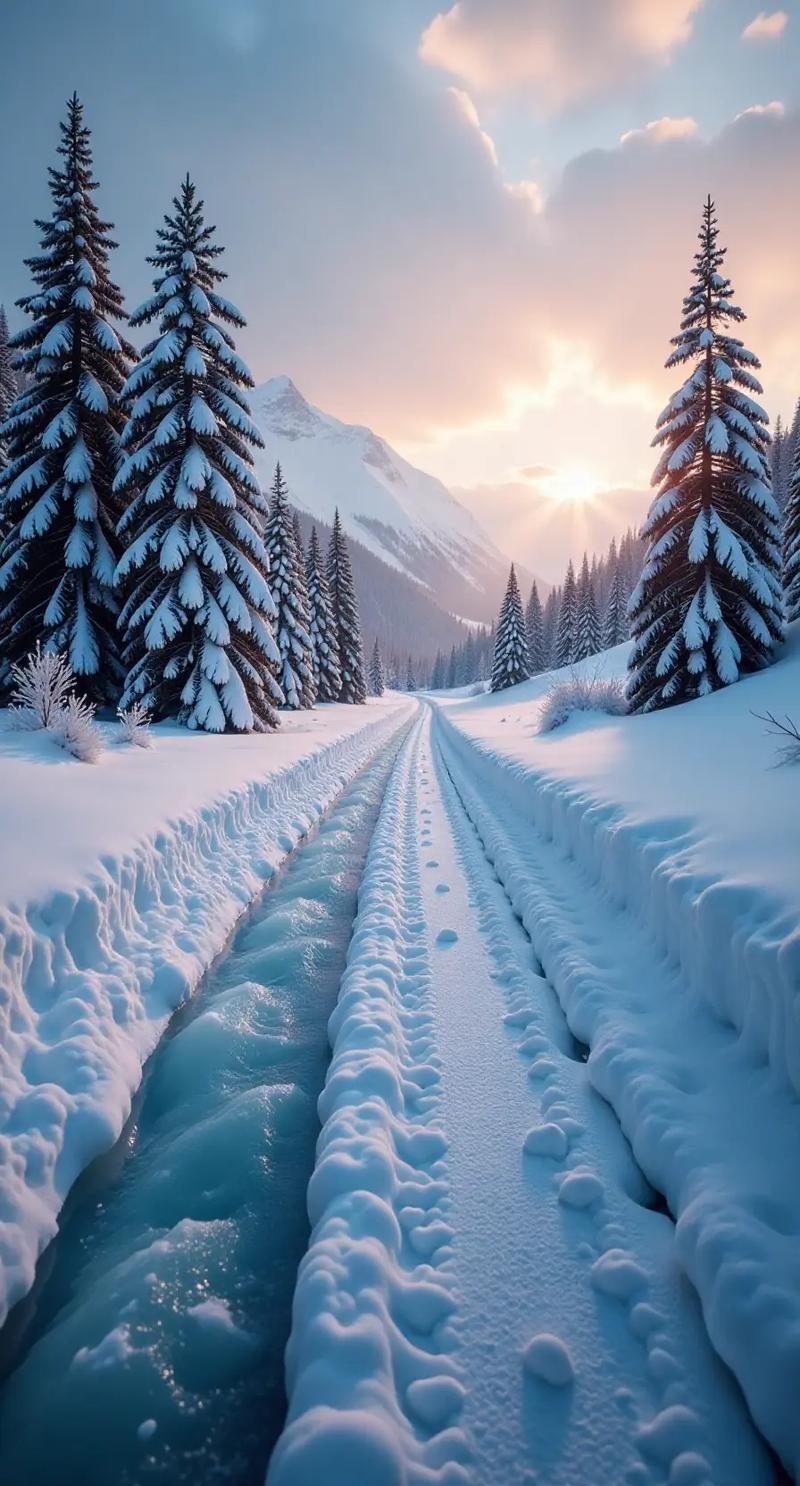 冬至雪满地。