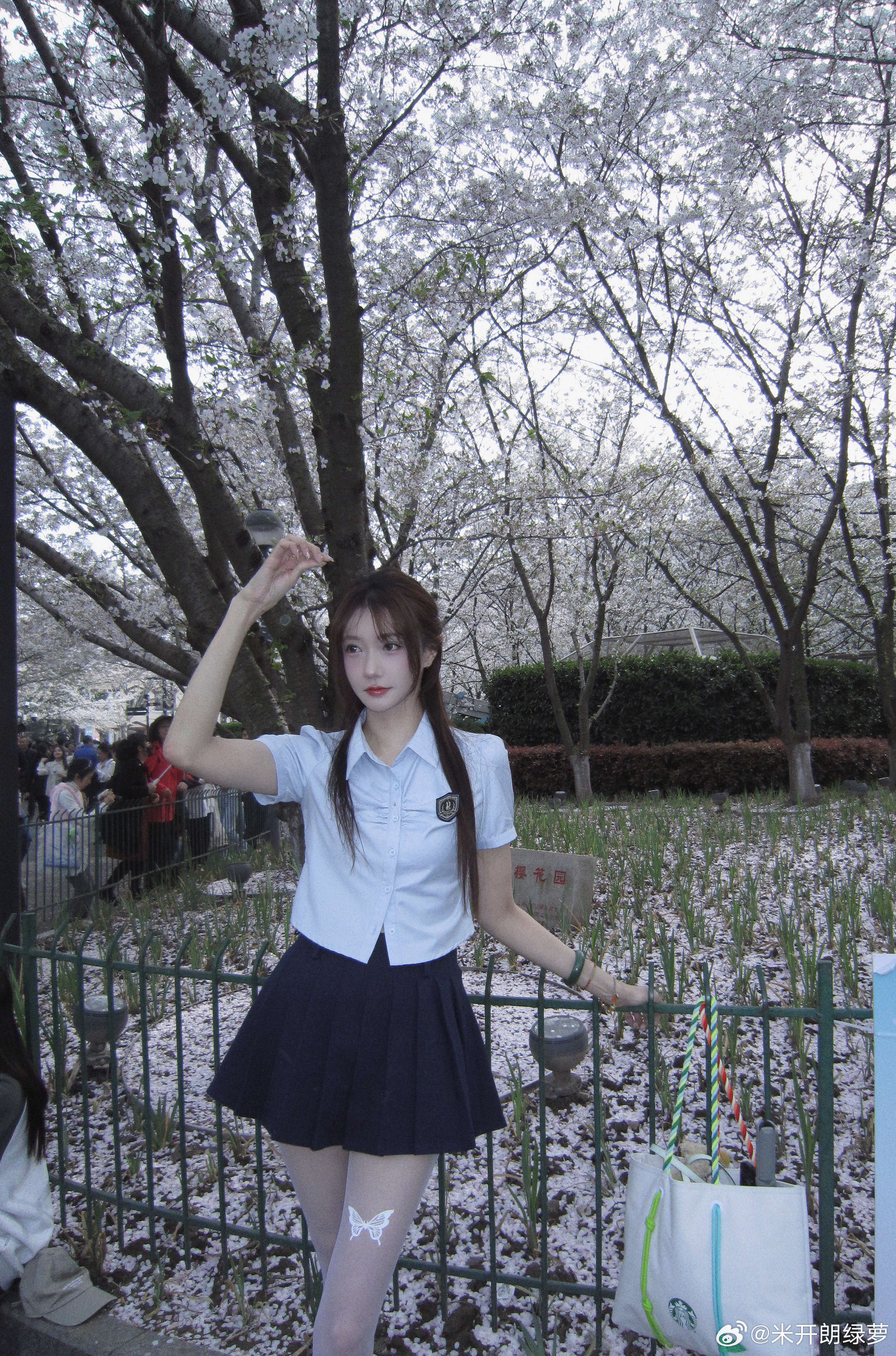 鲁迅公园的樱花很美人也是真的很多昨晚的雨下完应该就掉差不多了吧[摊手] ​​​