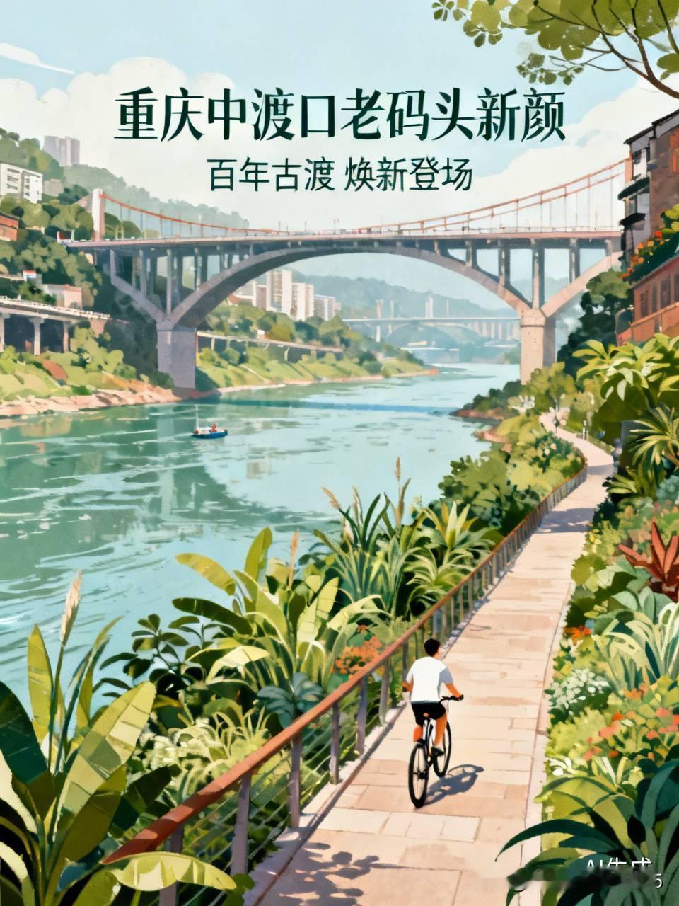 重庆中渡口老码头悄然谢幕，百年古渡焕发出全新光彩。

外出避暑四个月后归来，昨天