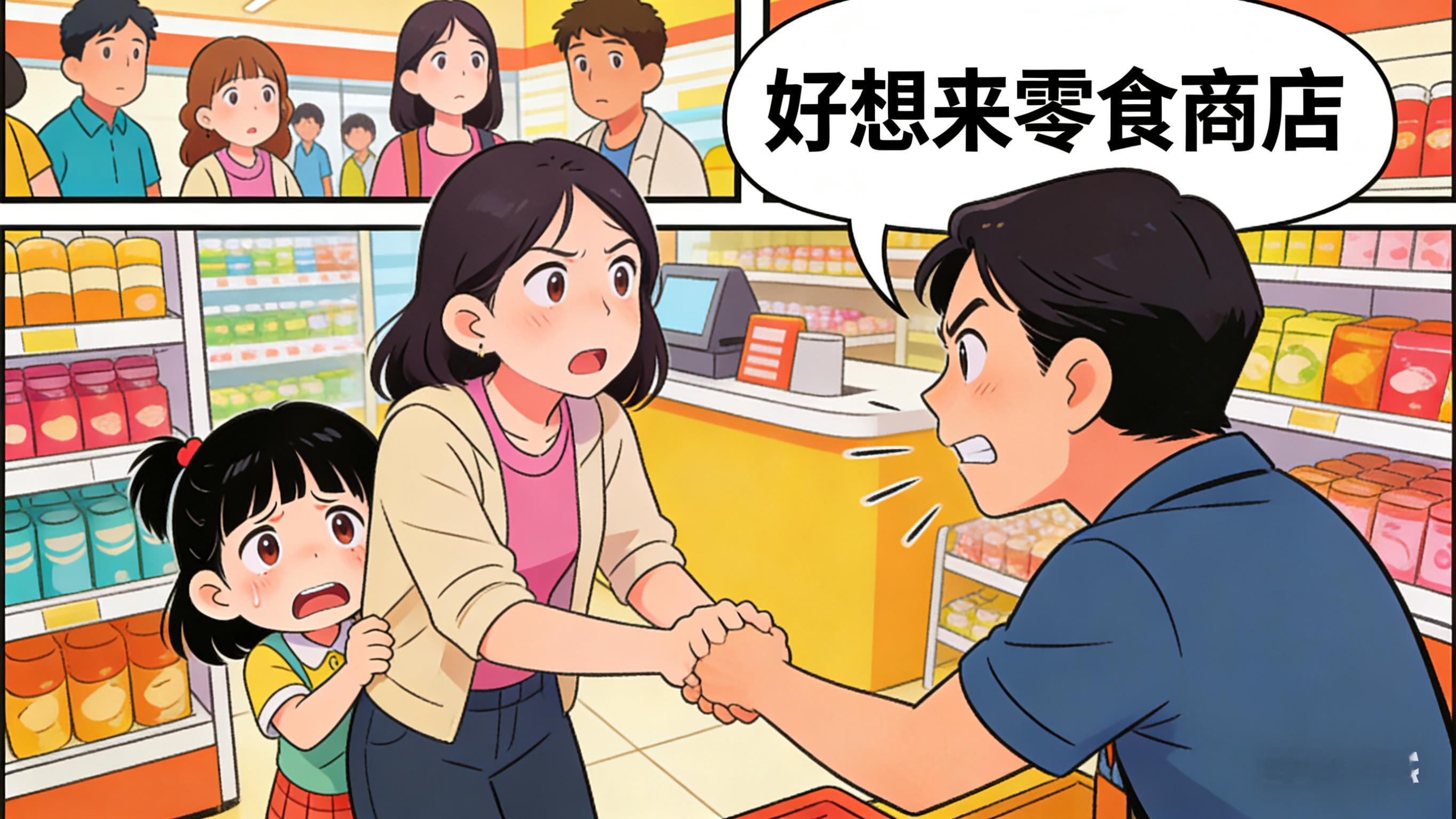 零食店怀疑女孩偷东西扣留20分 支持这家人找店员要个说法，必须公开赔礼道歉，自己