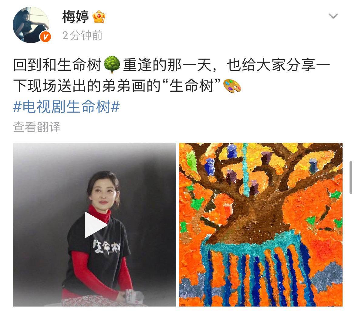 梅婷分享儿子画的生命树梅婷儿子画的生命树 梅婷儿子画的生命树，梅婷分享儿子画的生