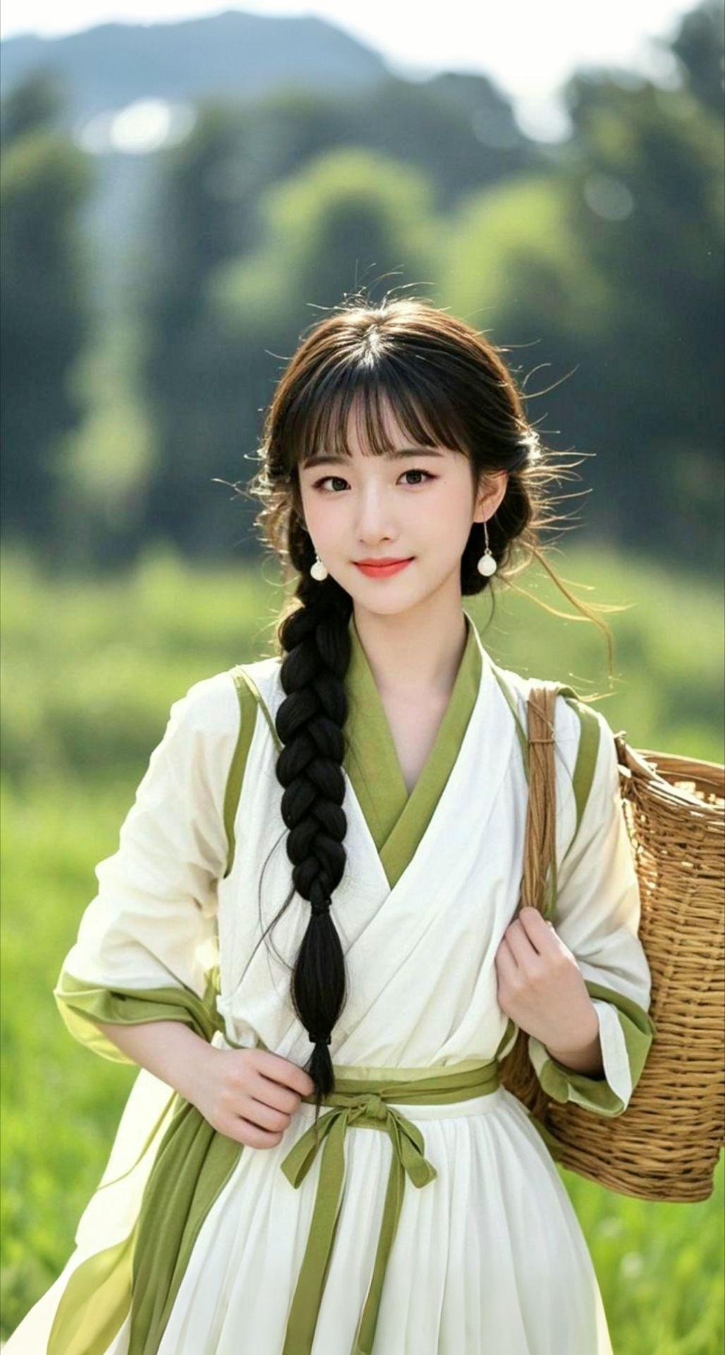 AI扩图 AI绿野佳人