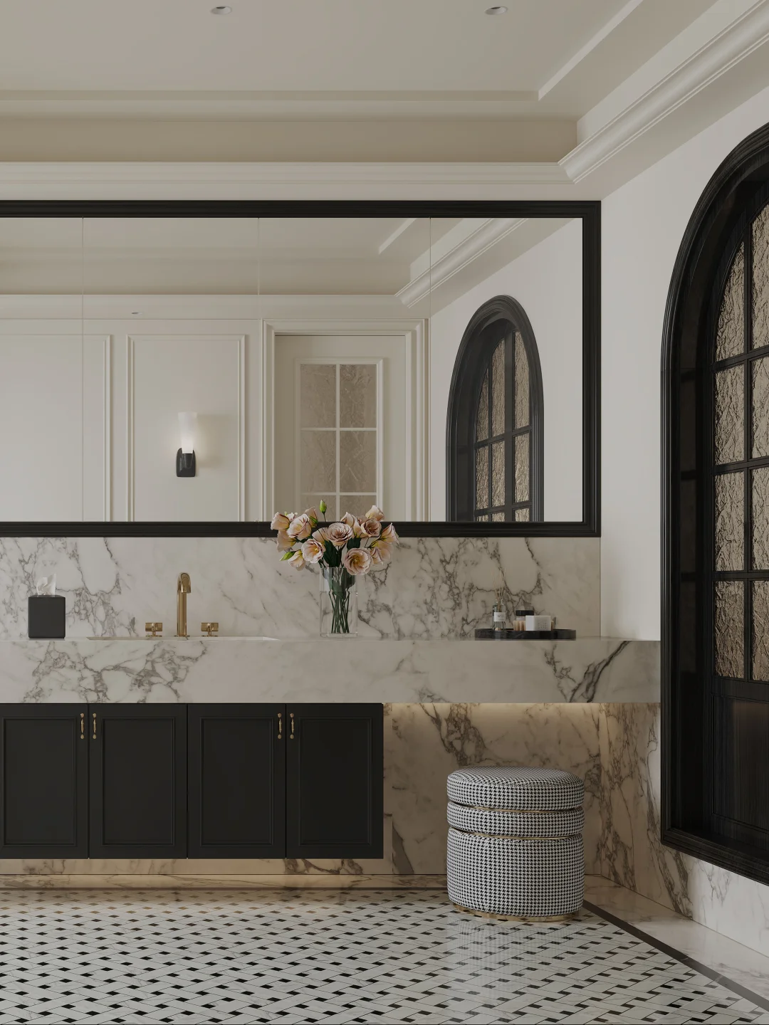 经典香奈儿配色卫生间！全网独一份~