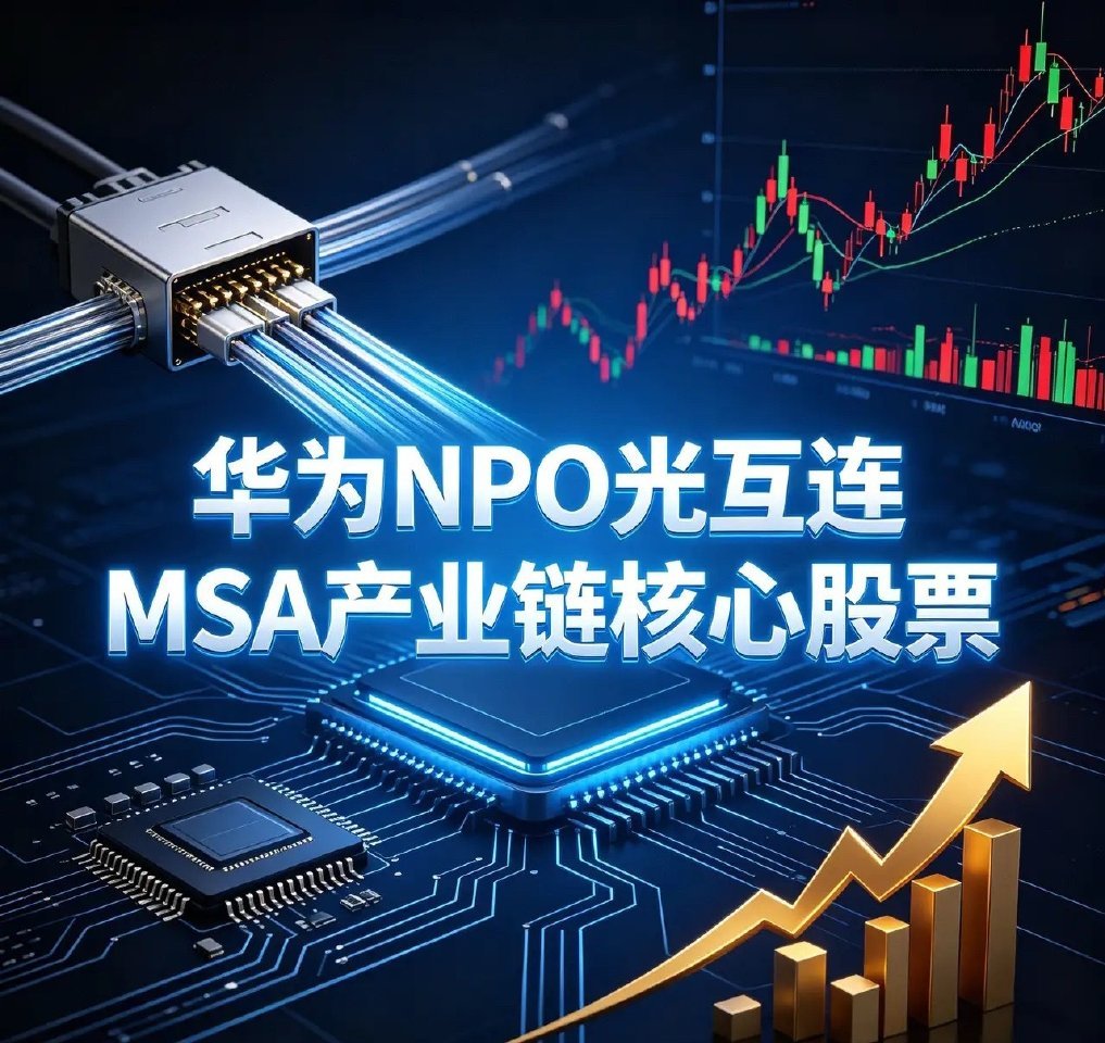 华为NPO光互连MSA产业链核心股票一、标准制定与核心生态（第一梯队）1、华工科