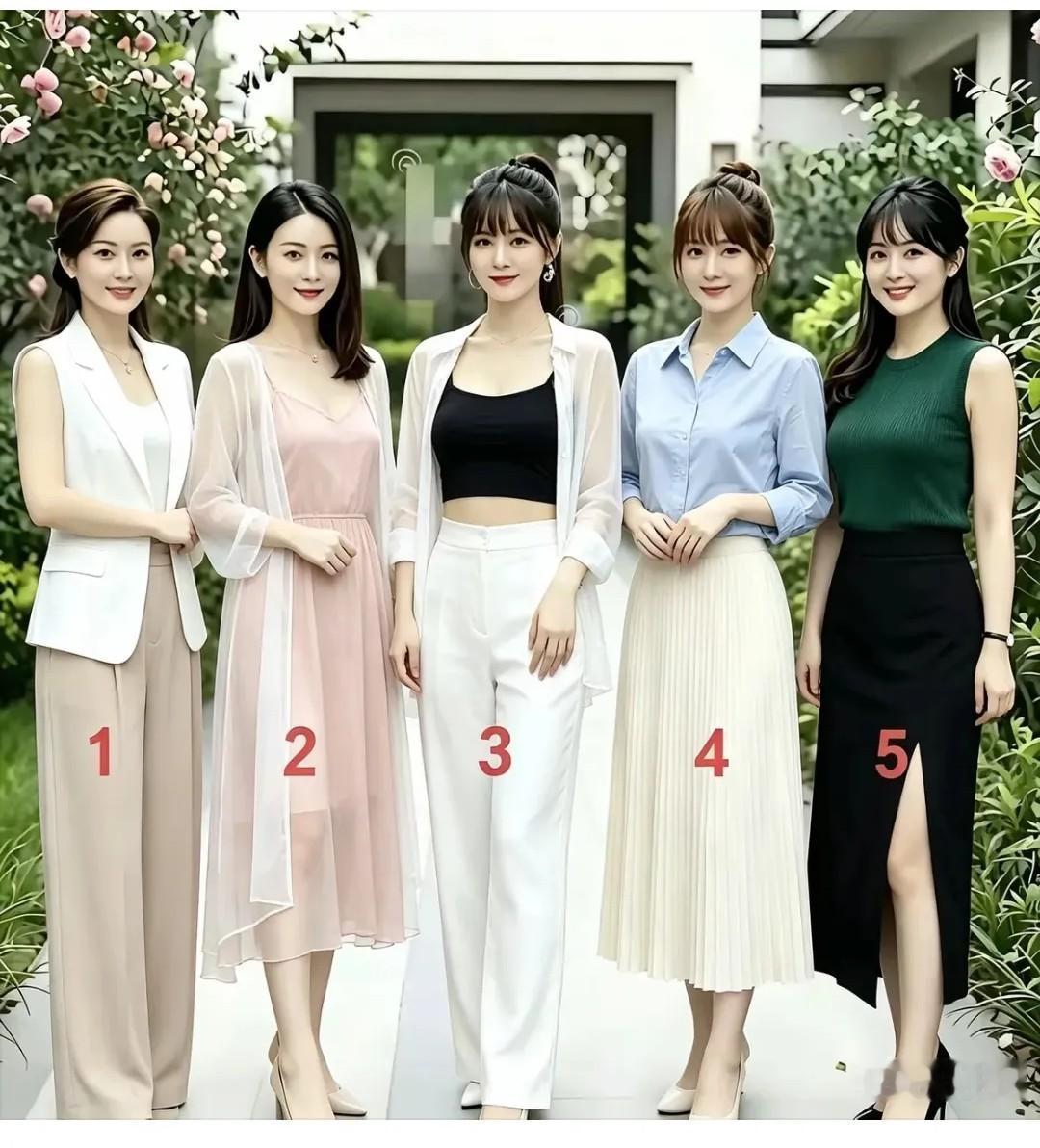 这几位美女你希望谁做你的老婆，希望谁做你的妹妹，希望谁做你的闺蜜，又希望谁做你的