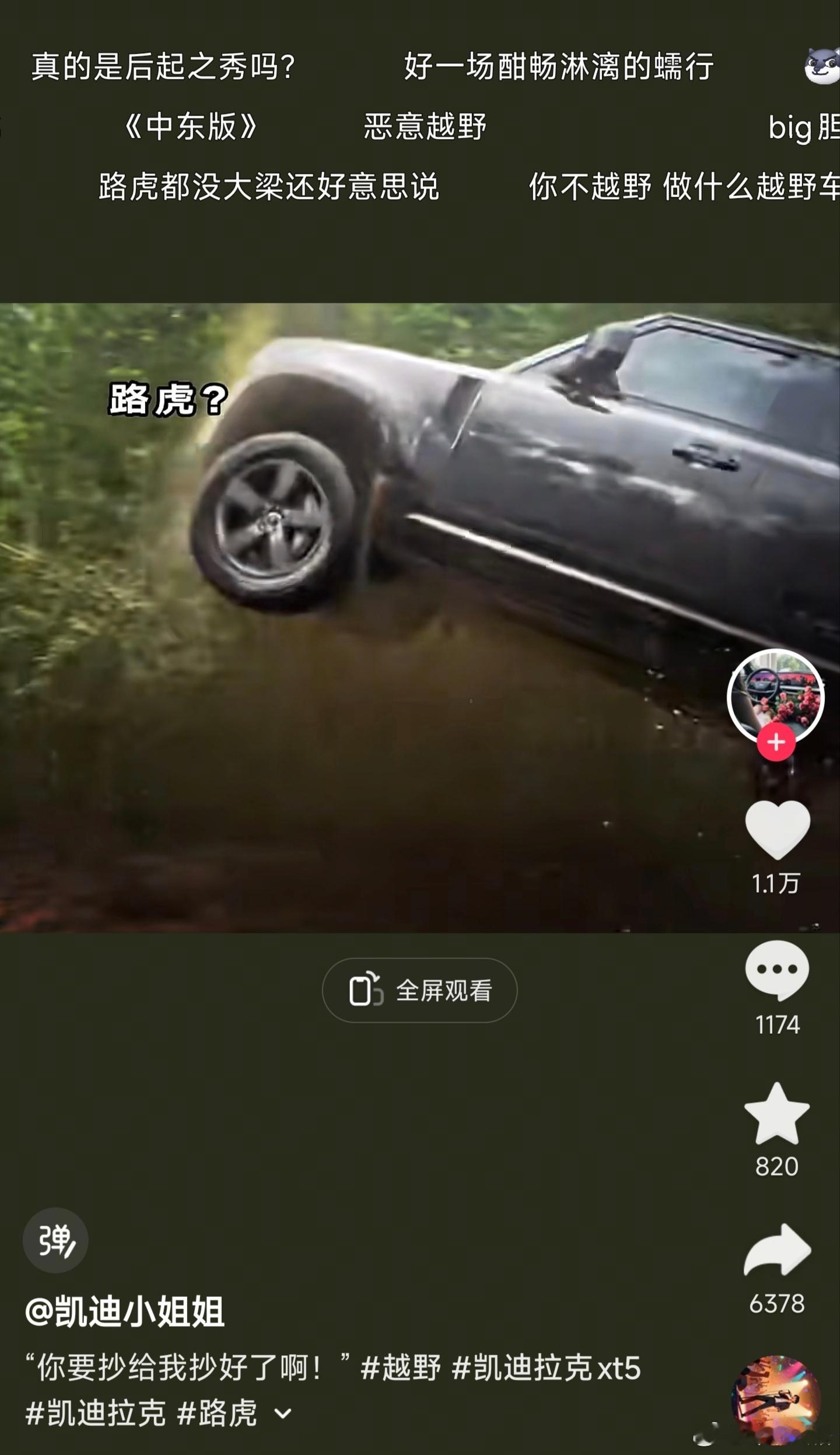 没想到某新能源越野新秀，在发了一段“高难度”越野视频后，没得罪米粉，反而得罪了全