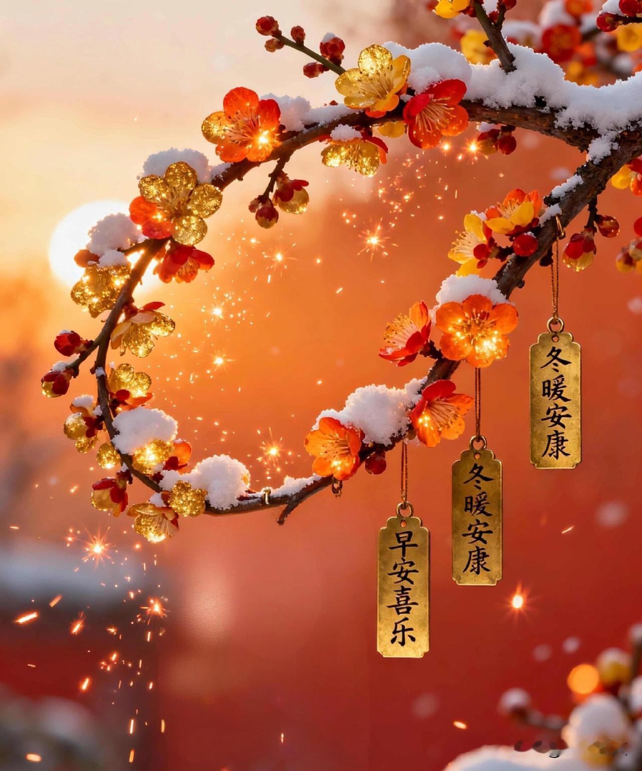 冬月二十四，南北同此时光：一口冻梨，一盏芭蕉灯，谁不是盼着春天？

雪落下来的时