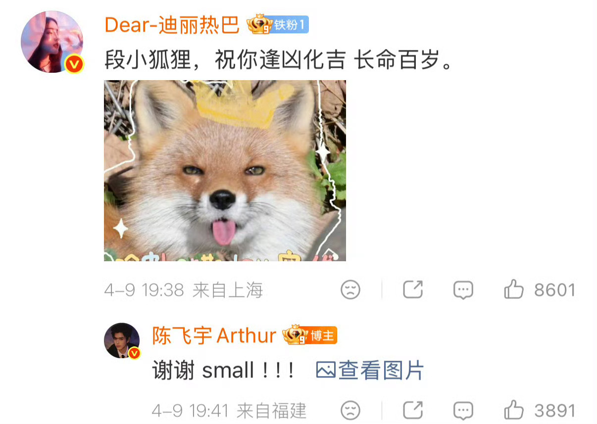 铁粉+长命百岁的含金量迪丽热巴是陈飞宇铁粉了