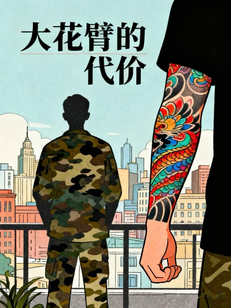 我婆家大侄子，十七八岁，一腔孤勇的瞒着父母纹了一整只胳膊的大花纹。结果参军受阻，